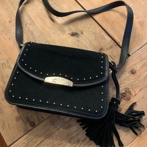 Kate spade ♠️ black suede crossbody bag